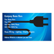 Electrician Business Cards