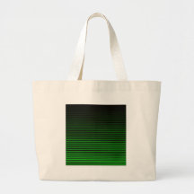 Electro Green Stripe Design Canvas Bag