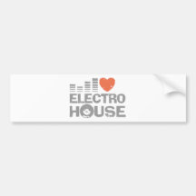 Electro House Bumper Sticker