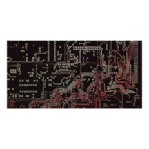 electronic circuit photo card template