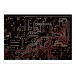 electronic circuit post card