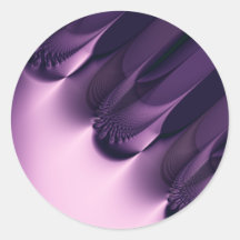 Elegance I · Fractal Art · Purple Sticker