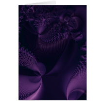 Elegance II · Fractal Art · Purple & Black Card