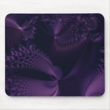Elegance II · Fractal Art · Purple & Black Mousemat