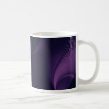 Elegance II · Fractal Art · Purple & Black Mugs