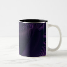 Elegance II · Fractal Art · Purple & Black Mugs
