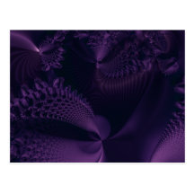 Elegance II · Fractal Art · Purple & Black Postcards