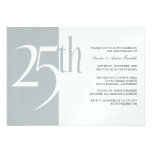Elegant 25th Anniversary Party Invitations