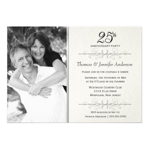 Wedding Anniversary Party Invitation