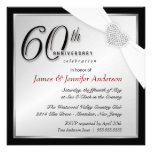 Elegant 60th Annniversary Party Invitations