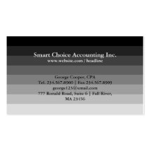 Elegant Accounting Business Card