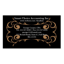 Elegant Accounting Business Card