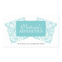 Elegant Aesthetician Business Card