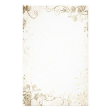 Elegant Antique Gold Vintage Wedding Personalized Stationery