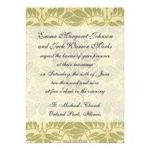 elegant art deco flora bliss custom invites