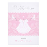 Elegant Baby Girl Baptism Invitation