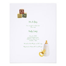 Elegant Baby Invitation