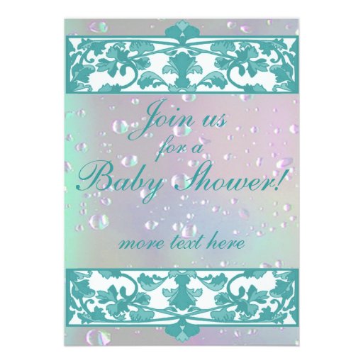 Elegant Baby Shower Invitations template