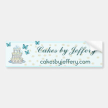 Elegant Bakery Bumpersticker Bumper Stickers