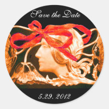 ELEGANT BEAUTY black red brown Stickers
