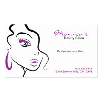 Elegant Beauty Salon with Appointment Date business cards