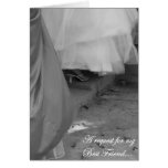 Elegant Best Friend Maid of Honour Request Card