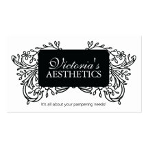 Elegant Black and White Business Card