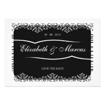 Elegant Black and White Invitation