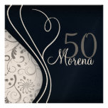 Elegant Black Square Invitation