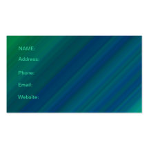 Elegant Blue and Green Pattern Business Card