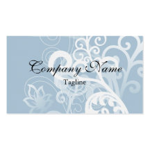 Elegant Blue Classic Design Business Cards