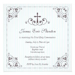 Elegant boys christening/baptism/first communion personalised invites