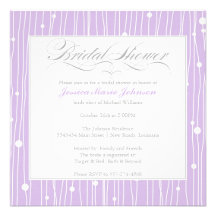 Elegant Bridal Shower Personalized Invitation