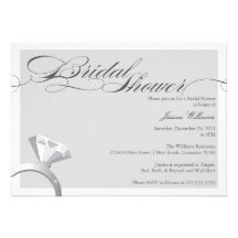 Elegant Bridal Shower Personalized Invitations