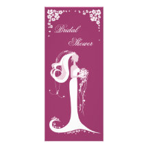 Elegant Bride Bridal Shower Party Announcement