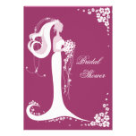 Elegant Bride Bridal Shower Party Announcement