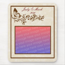 Elegant Butterfly Mouse Pad