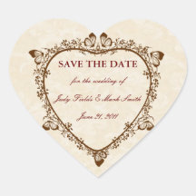 Elegant Butterfly Wedding Save The Date Stickers