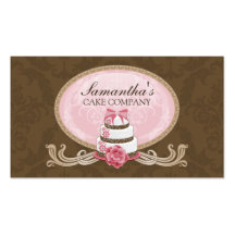 Elegant Cake Bakery Business Cards