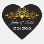 Elegant Chandelier Save The Date Wedding Stickers
