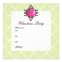 Elegant Christmas Bobble Custom Announcement