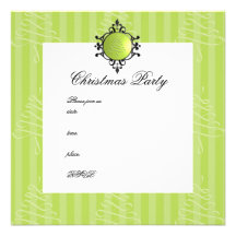 Elegant Christmas Bobble Custom Invite
