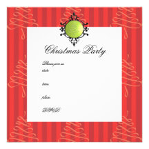 Elegant Christmas Bobble Invitation