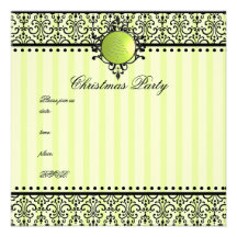 Elegant Christmas Bobble Personalized Invite