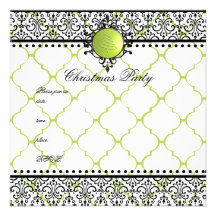 Elegant Christmas Bobble Personalized Invite