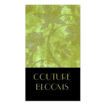 Elegant Couture Florist Business Card