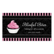 Elegant Cupcake Bakery Business Cards