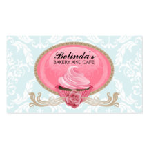 Elegant Cupcake Bakery Custom Business Cards