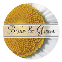 Elegant Daisy Wedding Stickers