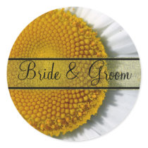 Elegant Daisy Wedding Stickers